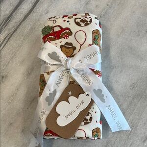Angel Dear Cowboy Christmas Cookies Blanket